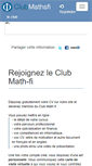 Mobile Screenshot of club.maths-fi.com